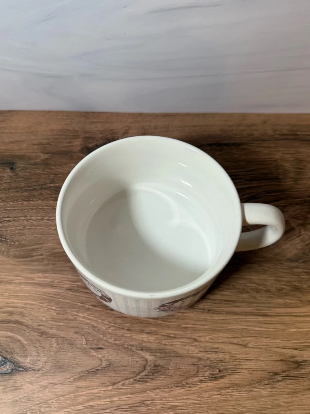Vintage KIC Korea Floral Heart Mug
